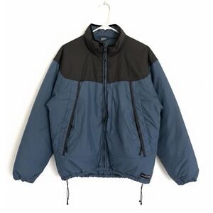 REI Vintage 80s Reversible Goose Down Jacket Mens Small Puffer Zip In Ripstop